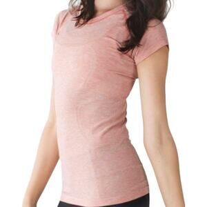 Lululemon Swiftly Tech Short Sleeve Crew Jewelled Magenta Peach Fuzz RARE 8